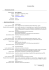 Curriculum Vitae Informazioni personali