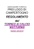REGOLAMENTO TORNEO di CALCIO PRO LOCO di