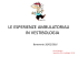LE ESPERIENZE AMBULATORIALI in VESTIBOLOGIA_Dr_Mandara