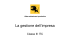 CL3 La gestione dell impresa
