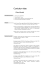 Curriculum vitae