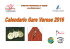 Calendario Aprile-Maggio 2016 Varese