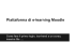 Piattaforma di e-learning Moodle