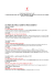 il programma giorno per giorno