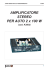 AMPLIFICATORE STEREO PER AUTO 2 x 100 W