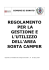 regolamento per la gestione e l`utilizzo dell`area sosta camper