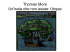 Thomas More Un`isola che non esiste: Utopia