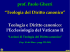 Teologia e Diritto canonico