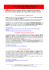Newsletter n. 26 (22 luglio / 4 agosto 2011)