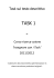 TASK 1 - insegnare con i task