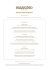 PRIVATE DINING MENU I