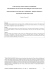Urban Security and Prevention of Victimisation: Some
