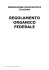 REGOLAMENTO ORGANICO FEDERALE