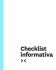 Checklist Informativa