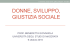 DONNE, SVILUPPO, GIUSTIZIA SOCIALE (slides)