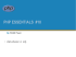 PHP Essentials - (SQL)
