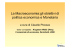 La Macroeconomia:gli obiettivi di politica economica e Monetaria