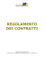 regolamento dei contratti