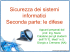Sicurezza informatica (seconda parte)