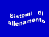 Sistemi di allenamento