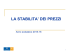 Anno scolastico 2015/16 – La stabilità dei prezzi