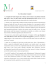 testo completo della lettera - Ministero del Lavoro e delle Politiche