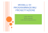 MODELLI DI PROGRAMMAZIONE/ PROGETTAZIONE