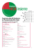 Programma della VIII Conferenza dei Presidenti delle AVO d`Italia