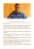 Teologo cattolico ed autore Kelly Bowring 1° Ottobre 2014 Lettera