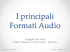 I principali Formati Audio