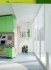 115Verde cedro/Blu cielo/faggio - letto singolo