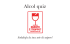 Alcol quiz - Bundespublikationen