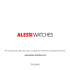 ITALIANO - ALESSI WATCHES