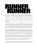 PRESSBOOK COMPLETO in ITALIANO di RUNNER, RUNNER