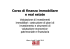 Corso di finanza immobiliare e real estate