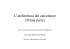 L`architettura del calcolatore (Prima parte)