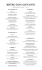 Food Menu - Bistro Don Giovanni