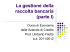 La raccolta bancaria Parte I