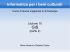 Informatica per i beni culturali GIS