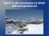 Sport in alta montagna ed effetti dell`antropizzazione