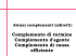 Complemento di termine Complemento d`agente Complemento di
