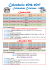 Calendario degli appuntamenti per il percorso dell