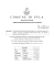 OGGETTO Concessione patrocinio gratuito all