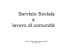 slides comunità - Dipartimento di Scienze Sociali ed Economiche