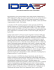 Lettera Struttura Idpa Italia