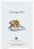 Catalogo 2012