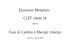 Economia Monetaria CLEF classe 14 Tassi di Cambio e Mercati