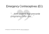 Emergency Contraceptives (EC)