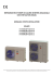REFRIGERATORI E POMPE DI CALORE INVERTER ARIA/ACQUA