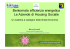 Bentornata efficienza energetica.Le Aziende di Housing Sociale.Un